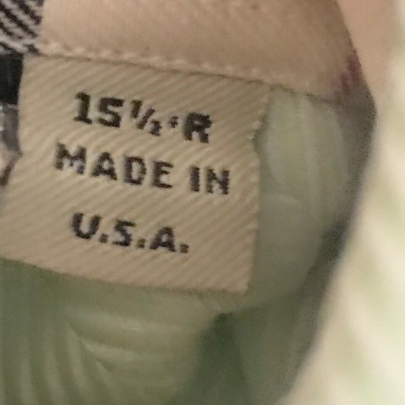 BURBERRY LONDON Mens Oxford French Cuffs Dress Shirt Nova Check Mint Green - Picture 6 of 10